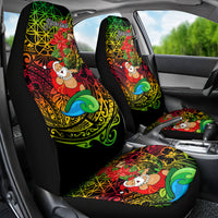 Personalised Vanuatu Joyeux Noel Car Seat Cover Christmas Santas God Yumi LT9 - Polynesian Pride