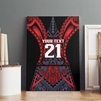 Custom New Zealand Canvas Wall Art Maori Kiwiana Pattern Tukutuku Motif