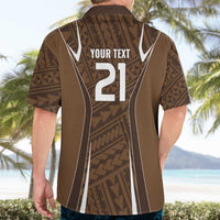 Custom Oceania Football Bula Fiji Hawaiian Shirt Polynesian Tribal Pattern