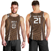 Custom Oceania Football Bula Fiji Men Tank Top Polynesian Tribal Pattern