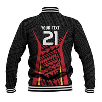 Custom Oceania Football Papua New Guinea Baseball Jacket Polynesian Tribal Pattern LT9 - Polynesian Pride