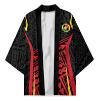 Custom Oceania Football Papua New Guinea Kimono Polynesian Tribal Pattern LT9 Unisex Red - Polynesian Pride