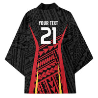 Custom Oceania Football Papua New Guinea Kimono Polynesian Tribal Pattern LT9 - Polynesian Pride