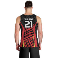 Custom Oceania Football Papua New Guinea Men Tank Top Polynesian Tribal Pattern LT9 - Polynesian Pride