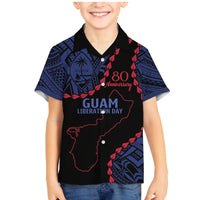 Personalized Guam 80th Anniversary Liberation Day Family Matching Mermaid Dress and Hawaiian Shirt Guahan Basic Seal