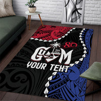 Personalized Guam 80th Anniversary Liberation Day Area Rug Tano I Man Chamoru Since 1944
