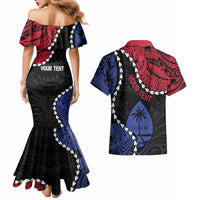 Personalized Guam 80th Anniversary Liberation Day Couples Matching Mermaid Dress and Hawaiian Shirt Tano I Man Chamoru Since 1944 LT9 - Polynesian Pride