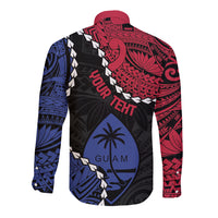 Personalized Guam 80th Anniversary Liberation Day Long Sleeve Button Shirt Tano I Man Chamoru Since 1944 LT9 - Polynesian Pride