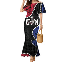 Personalized Guam 80th Anniversary Liberation Day Mermaid Dress Tano I Man Chamoru Since 1944 LT9 Women Black - Polynesian Pride