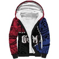 Personalized Guam 80th Anniversary Liberation Day Sherpa Hoodie Tano I Man Chamoru Since 1944 LT9 Unisex Black - Polynesian Pride