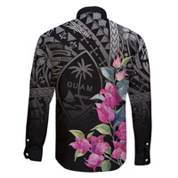 Guahan Puti Tai Nobiu Family Matching Mermaid Dress and Hawaiian Shirt Guam Bougainvillea Flower Art