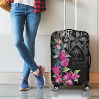 Guahan Puti Tai Nobiu Luggage Cover Guam Bougainvillea Flower Art
