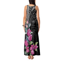 Guahan Puti Tai Nobiu Tank Maxi Dress Guam Bougainvillea Flower Art LT9 - Polynesian Pride
