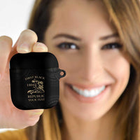 Personalized Haiti First Black Republic AirPods Case Negre Marron With Map And Flag LT9 Black - Polynesian Pride