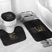 Personalized Haiti First Black Republic Bathroom Set Negre Marron With Map And Flag LT9 Mat Set Only (3 pcs) One Size Black - Polynesian Pride