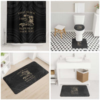 Personalized Haiti First Black Republic Bathroom Set Negre Marron With Map And Flag LT9 - Polynesian Pride