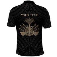 Personalized Haiti First Black Republic Polo Shirt Negre Marron With Map And Flag LT9 - Polynesian Pride