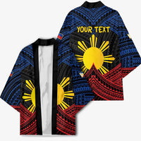 Personalized Philippines Kimono Polynesian Tribal Tattoo with Filipino Flag Motif - Polynesian Pride