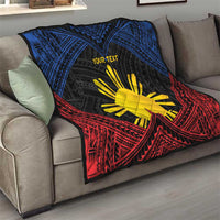 Personalized Philippines Quilt Polynesian Tribal Tattoo with Filipino Flag Motif