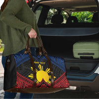 Personalized Philippines Travel Bag Polynesian Tribal Tattoo with Filipino Flag Motif - Polynesian Pride