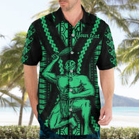 Custom Maori Fathers Day New Zealand Hawaiian Shirt Aroha Ahau Ki A Koe Papa - Green LT9 - Polynesian Pride
