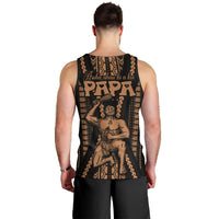 Custom Maori Fathers Day New Zealand Men Tank Top Aroha Ahau Ki A Koe Papa - Nude LT9 - Polynesian Pride