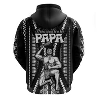 Custom Maori Fathers Day New Zealand Hoodie Aroha Ahau Ki A Koe Papa Black LT9 - Polynesian Pride