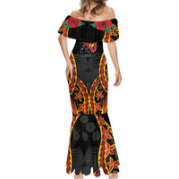 Personalised Papua New Guinea Remembrance Day Mermaid Dress LT9 - Polynesian Pride