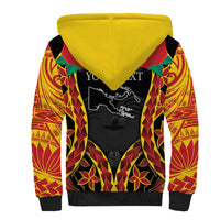 Personalised Papua New Guinea Remembrance Day Sherpa Hoodie LT9 - Polynesian Pride