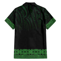 New Zealand Maori Kowhaiwhai Hawaiian Shirt Kakariki Maui and Mangopare