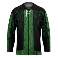 New Zealand Maori Kowhaiwhai Hockey Jersey Kakariki Maui and Mangopare - Polynesian Pride