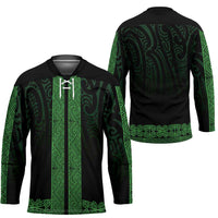 New Zealand Maori Kowhaiwhai Hockey Jersey Kakariki Maui and Mangopare - Polynesian Pride