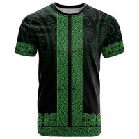New Zealand Maori Kowhaiwhai T Shirt Kakariki Maui and Mangopare