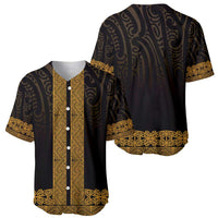 New Zealand Maori Kowhaiwhai Baseball Jersey Karaka Maui and Mangopare LT9 - Polynesian Pride