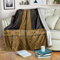 New Zealand Maori Kowhaiwhai Blanket Karaka Maui and Mangopare