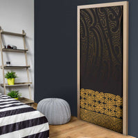 New Zealand Maori Kowhaiwhai Door Cover Karaka Maui and Mangopare LT9 - Polynesian Pride
