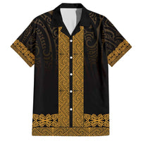 New Zealand Maori Kowhaiwhai Hawaiian Shirt Karaka Maui and Mangopare