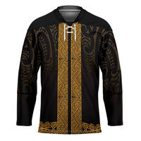 New Zealand Maori Kowhaiwhai Hockey Jersey Karaka Maui and Mangopare - Polynesian Pride