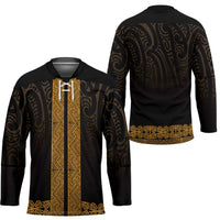 New Zealand Maori Kowhaiwhai Hockey Jersey Karaka Maui and Mangopare - Polynesian Pride