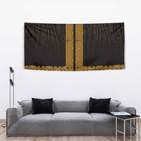 New Zealand Maori Kowhaiwhai Tapestry Karaka Maui and Mangopare
