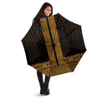 New Zealand Maori Kowhaiwhai Umbrella Karaka Maui and Mangopare LT9 - Polynesian Pride