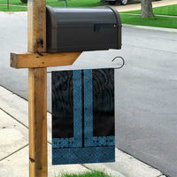 New Zealand Maori Kowhaiwhai Garden Flag Kikorangi Maui and Mangopare