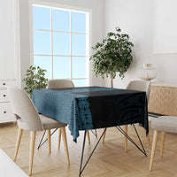 New Zealand Maori Kowhaiwhai Tablecloth Kikorangi Maui and Mangopare