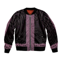 New Zealand Maori Kowhaiwhai Bomber Jacket Mawhero Maui and Mangopare