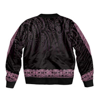 New Zealand Maori Kowhaiwhai Bomber Jacket Mawhero Maui and Mangopare