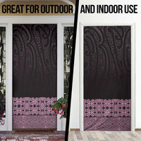 New Zealand Maori Kowhaiwhai Door Cover Mawhero Maui and Mangopare - Polynesian Pride