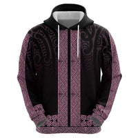 New Zealand Maori Kowhaiwhai Hoodie Mawhero Maui and Mangopare