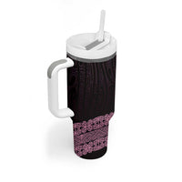 New Zealand Maori Kowhaiwhai Tumbler With Handle Mawhero Maui and Mangopare