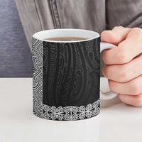 New Zealand Maori Kowhaiwhai Ceramic Mug Pango Maui and Mangopare - Polynesian Pride