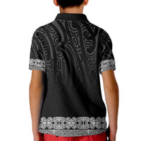 New Zealand Maori Kowhaiwhai Kid Polo Shirt Pango Maui and Mangopare